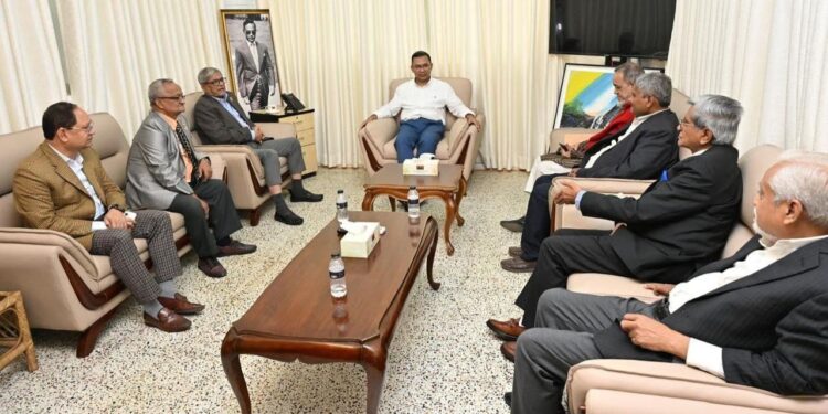 ৭ দলের শীর্ষ নেতাদের সাথে তারেক রহমানের বৈঠক