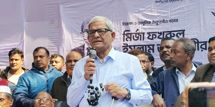 দেশবিরোধীরা এখন ভোট চাচ্ছে: মির্জা ফখরুল