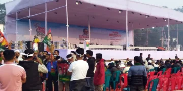 তারেক রহমানকে একনজর দেখার আগ্রহে, রাত থেকেই মাঠে নেতাকর্মীদের ঢল