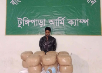 টুঙ্গিপাড়ায় ৩৬ কেজি গাঁজাসহ একজন আটক