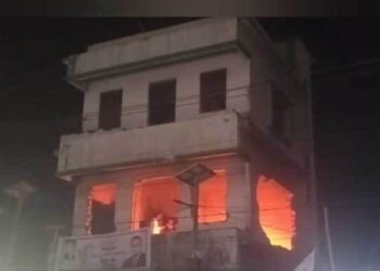 তারাকান্দায় আওয়ামী লীগের কার্যালয়ে আগুন