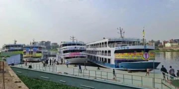 বসিলা ঘাটে লঞ্চ চলাচল শুরু