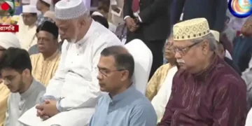 জাতীয় ঈদগাহে ঈদের নামাজ পড়লেন রাষ্ট্রপতি ও প্রধানমন্ত্রী