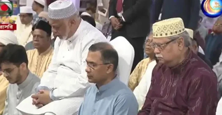 জাতীয় ঈদগাহে ঈদের নামাজ পড়লেন রাষ্ট্রপতি ও প্রধানমন্ত্রী