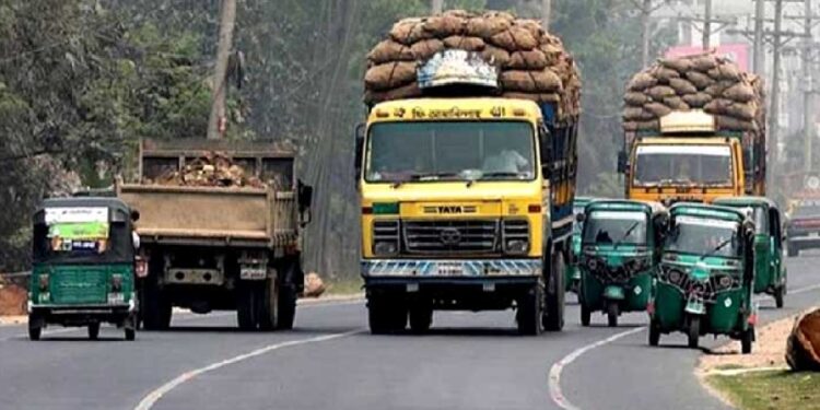 ঈদে ৬ দিন ট্রাক কাভার্ডভ্যান-লরি চলাচল বন্ধ
