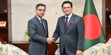 পররাষ্ট্রমন্ত্রীর সঙ্গে ভারতীয় হাইকমিশনারের বিদায়ী সাক্ষাৎ