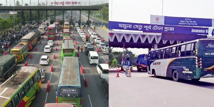 ঈদযাত্রায় পদ্মা ও যমুনা সেতুতে টোল আদায় ৬৩ কোটি ৮০ লাখ টাকা