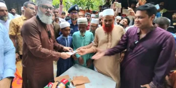 সড়ক দুর্ঘটনায় সব হারিয়ে নিঃস্ব রহমাত, ‎পাশে দাঁড়ালেন মাসুদ সাঈদী এমপি